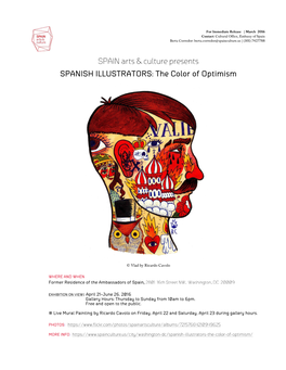 SPAIN Arts & Culture Presents SPANISH ILLUSTRATORS: the Color of Optimism