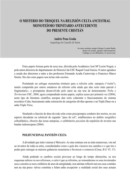 O Misterio Do Trisquel Na Relixión Celta Ancestral Monoteísmo Trinitario Antecedente Do Presente Cristián