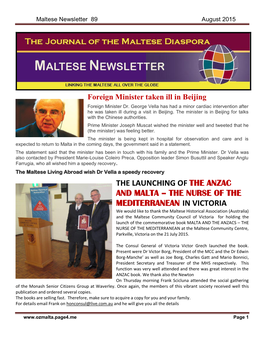 Maltese Newsletter 89 August 2015