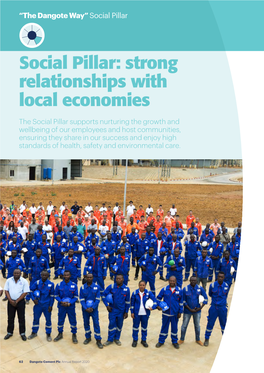 Social Pillar: Strong Relationships with Local Economies