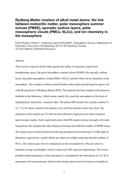 Rydberg Matter Clusters of Alkali Metal Atoms