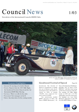 Council News | Volume 01 | Issue 01 | July 2003