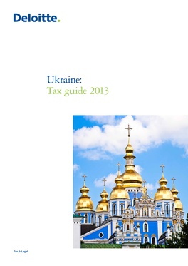 Ukraine: Tax Guide 2013