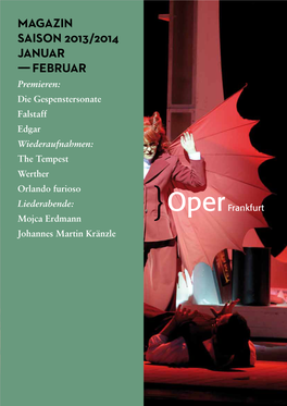 Opernmagazin Januar / Februar 2014