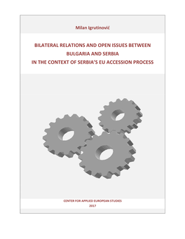 Serbia and Bulgaria Was Started in March 2006 Through a Joint Committee Session in Sofia Which Took the Task to Prepare the Project