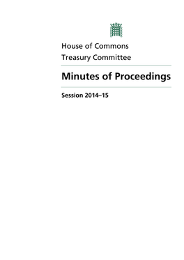 Minutes of Proceedings