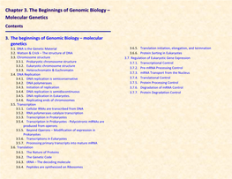 Chapter 3. the Beginnings of Genomic Biology –