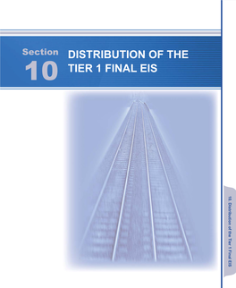 Chicago to St. Louis High-Speed Rail Tier 1 Final Environmental Impact