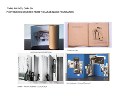 Torn, Folded, Curled Photobooks Sourced from the Arab Image Foundation