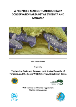 A Proposed Marine Transboundary Conservation Area Between Kenya and Tanzania