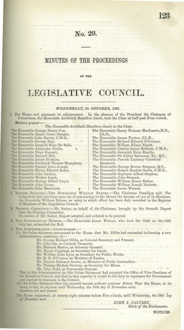 123 Legislative Council