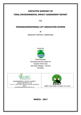 VEERABHADRESHWARA LIFT IRRIGATION SCHEME At