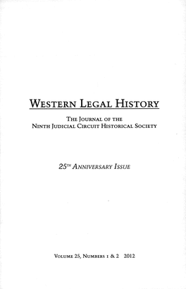 Western Legal History