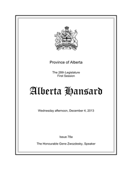 Alberta Hansard