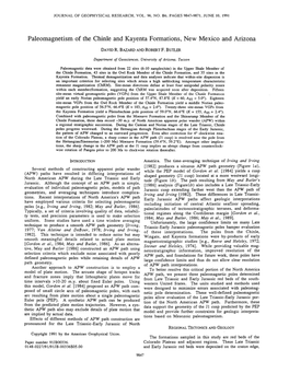 Paleomagnetism of the Chinle and Kayenta Formations, New Mexico and Arizona