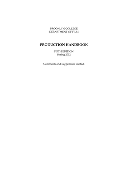 Production Handbook (Pdf)