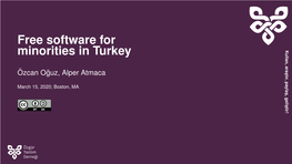 Free Software for Minorities in Turkey