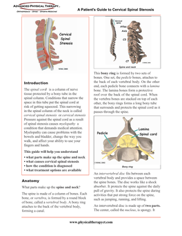 Cervical Spinal Stenosis