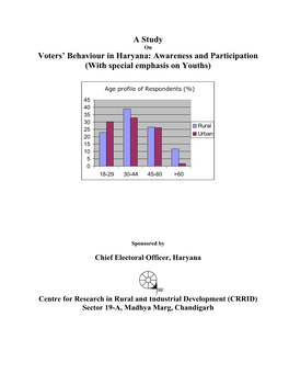 A Study Voters' Behaviour in Haryana