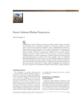 Future Undersea Warfare Perspectives