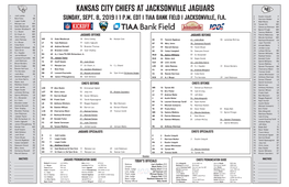 Kansas City Chiefs at Jacksonville Jaguars