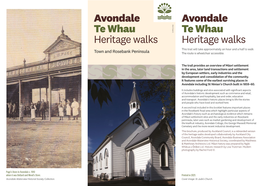 Avondale Te Whau Heritage Walks
