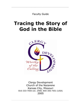 Tracing the Story of God in the Bible