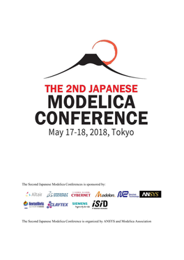 The Second Japanese Modelica Conference Is Organized by ANSYS and Modelica Association