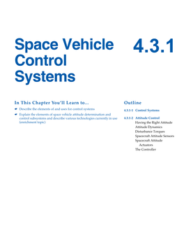 4.3.1 Space Vehicle Control Systems