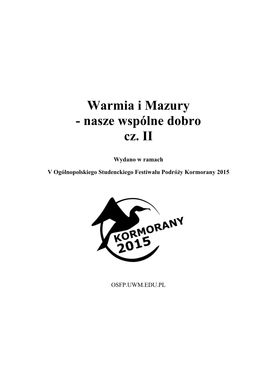 Warmia I Mazury - Nasze Wspólne Dobro Cz