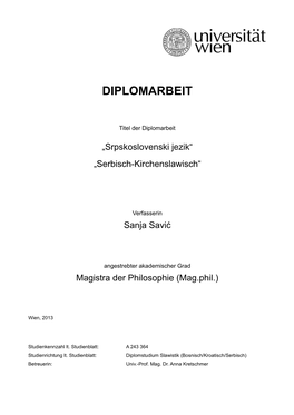 Diplomarbeit