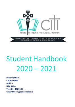 Student Handbook 2020 – 2021