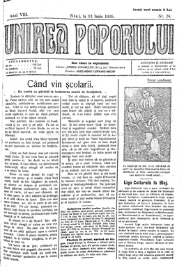 Liga Culturală Ia Blaj. Ce Părere Au Despre Ei Profesorii Lor Ţelepţi Şi Îndelungrăbdători