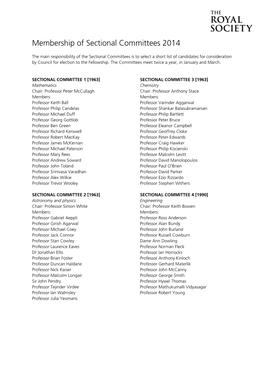 Membership of Sectional Committees 2014