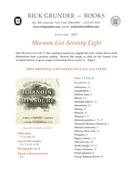 Mormon List 78