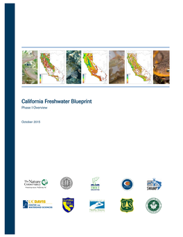 California Freshwater Blueprint Phase I Overview