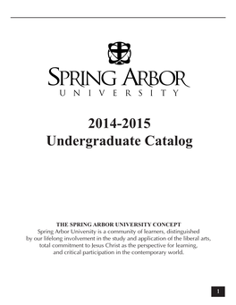 2014-2015 Undergraduate Catalog