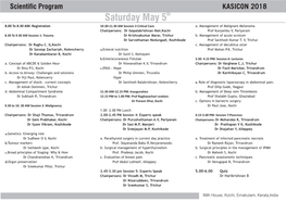 KASICON 2018 Program Chart Day 2