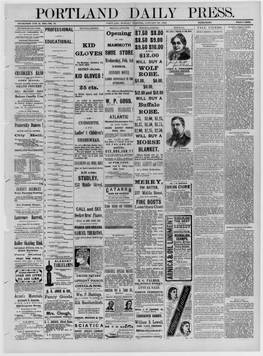 Portland Daily Press: November 15,1881