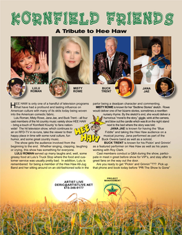 Kornfield Friends a Tribute to Hee Haw