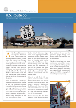 U.S. Route 66: a Journey for Travelers Seeking Americana