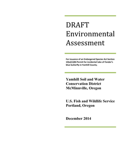 DRAFT Environmental Assessment