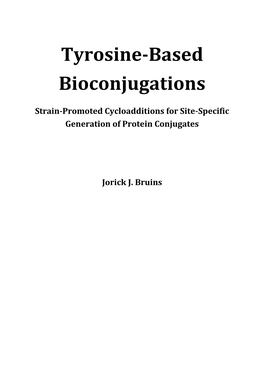 Tyrosine-Based Bioconjugations