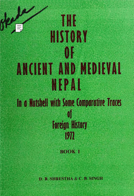 The History of Ancient and Medieval Nepal