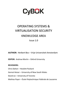 Operating Systems & Virtualisation Security