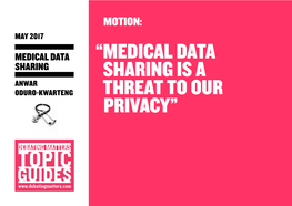 “Medical Data Sharing Is a Threat to Our Privacy”