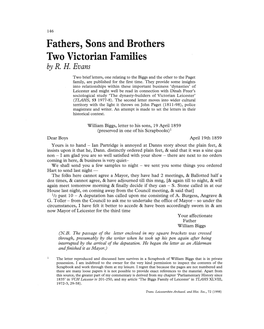 Fathers, Sons and Brothers: Two Victorian Families Pp. 146-153