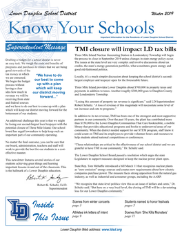 Know Your Schools Winter 2018-19 Newsletter