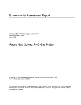 PNG Gas Project