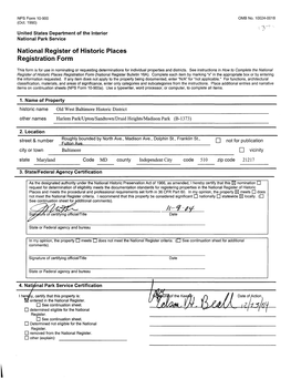 National Register of Historic Places Registration Form